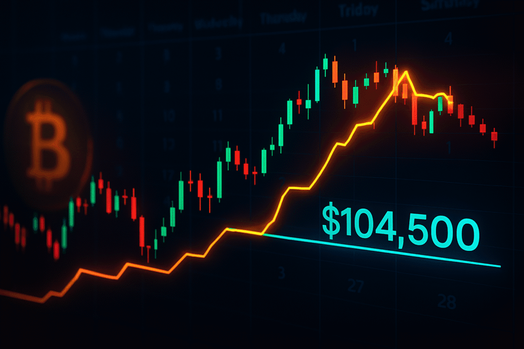 📰 Bitcoin enfrenta posible retraso en su corrida alcista: el cierre semanal de $104,500 es clave