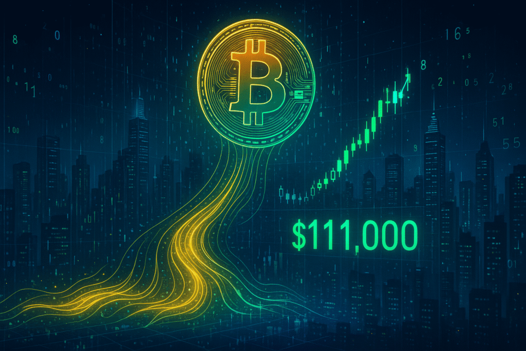 💧 Bitcoin se prepara para capturar liquidez hasta los $111K: ¿rally inminente?