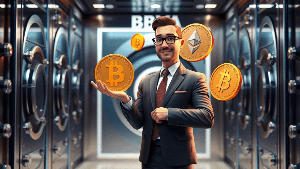 🏦 BBVA apuesta por Bitcoin: recomienda hasta un 7 % en criptomonedas a clientes premium