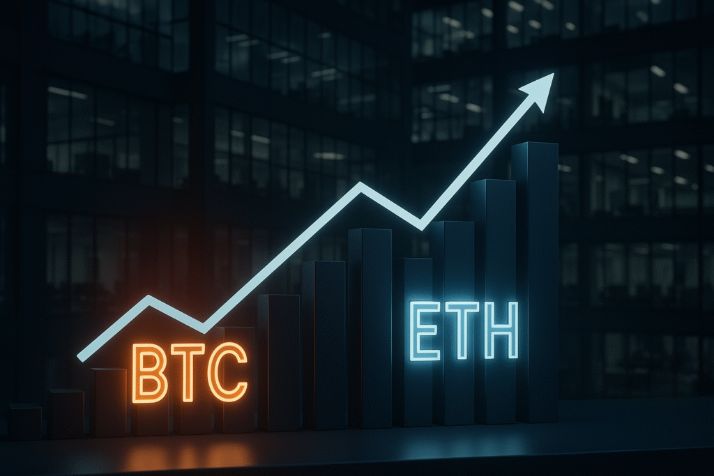 💹 ETFs de Bitcoin y Ethereum marcan récord histórico de entradas: ¿Qué revela esto del mercado?